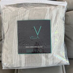Villa Home Collection King Duvet and shams